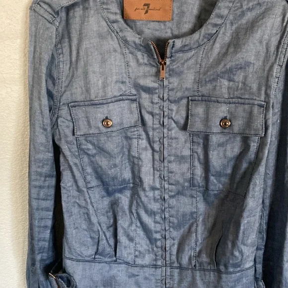 EUC 7 for all mankind full zip jacket - Picture 2 of 7